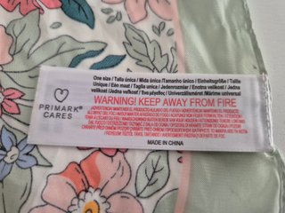 Pañuelo floral aguamarina Primark