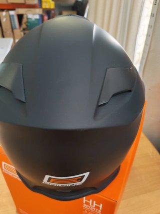 Casco Integral Modular Moto Negro TALLA L