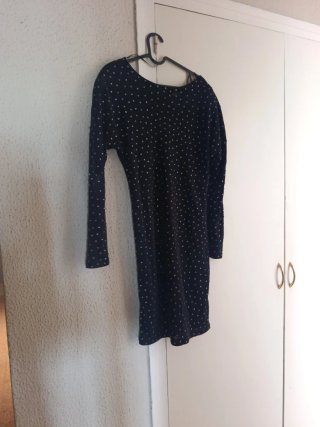 Vestido Jimmy Choo negro con pedrería
