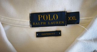 Polo Ralph Lauren XXL Blanco Custom Fit Nuevo