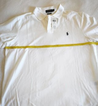 Polo Ralph Lauren XXL Blanco Custom Fit Nuevo