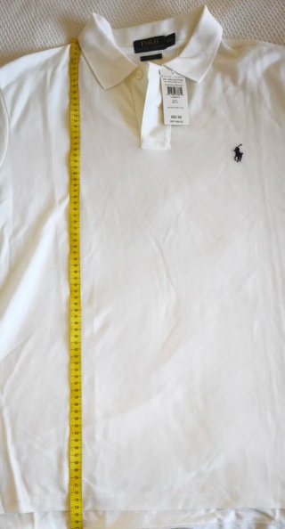 Polo Ralph Lauren XXL Blanco Custom Fit Nuevo