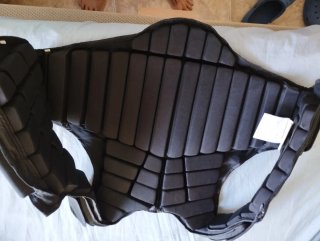 Chaleco protector equitación marróntalla L niño