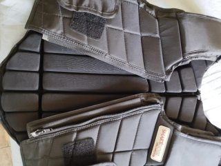 Chaleco protector equitación marróntalla L niño