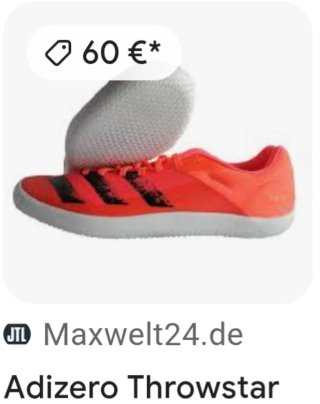 Zapatillas Atletismo Adidas Talla 42 Naranja