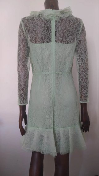 Abito Sandro verde menta in pizzo