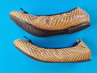 Bailarinas Unisa Mujer Marrón/Amarillo