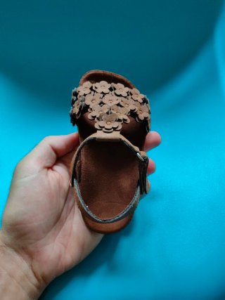 Sandalias niña bebe Lefties T22 Flores Marrón