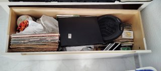 Baúl de madera Ikea beige