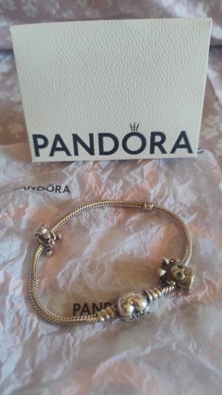 Pulsera Pandora Oso Corazón