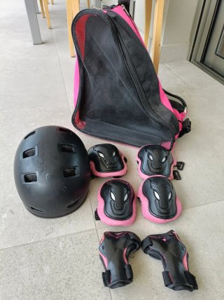 Lote patines en línea ajustables niña T35-38 luces