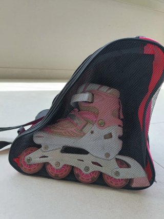 Lote patines en línea ajustables niña T35-38 luces