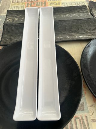 Platos Melamina Negros y blancos
