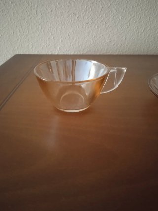 Juego de 6 tazas de café de cristal