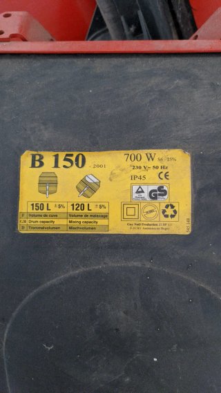 Hormigonera B150 GUY NOEL