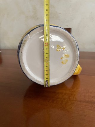 Boccale ceramica dipinto a mano fiori