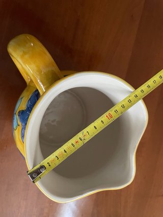 Boccale ceramica dipinto a mano fiori