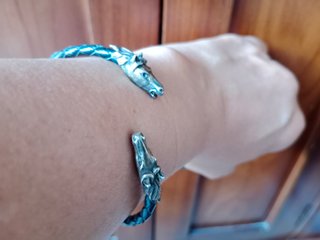 Pulsera Aro 2 cabezas de caballo