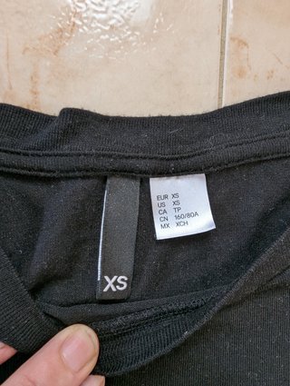 Jersey H&M Negro Talla XS