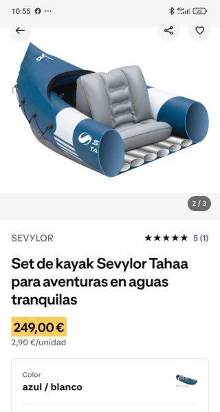 Piragua Sevylor Riviera Azul