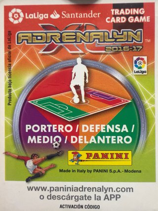 Carta Cromo Adrenalyn 2016-17