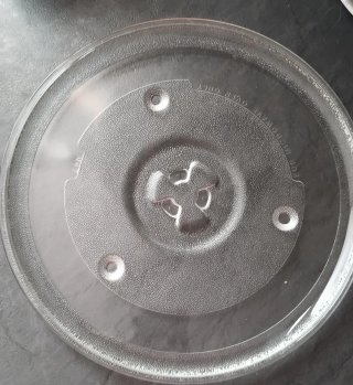 Plato de cristal para microondas