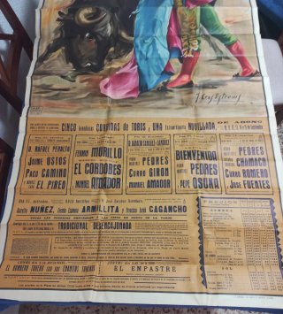 Cartel Toros Albacete Feria 1965