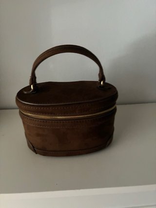 Bolso Zara Ante Marrón Nuevo con Etiqueta