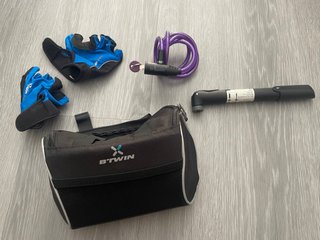 Bolsa Bici, Guantes, Cadena y Bomba