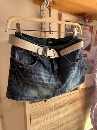 OFERTA! LOTE mini falda tejana,cinturon,camiseta