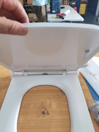 Tapa WC Cuadrada Softclose Blanca