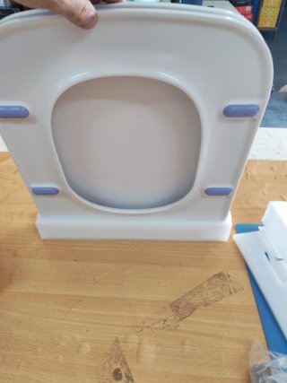 Tapa WC Cuadrada Softclose Blanca