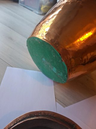 Gran cántaro de cobre año 1.777 S XVIII
