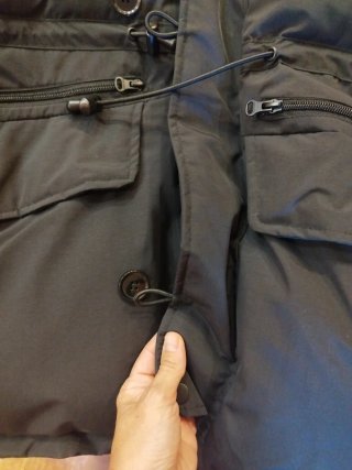 Parka Pull and Bear Negra Hombre