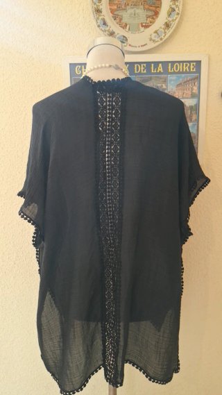 Kimono Steve Madden Negro Talla Única