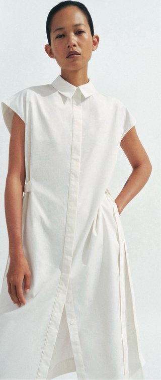 Vestido camisero Zara blanco sin estrenar