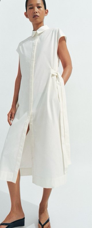 Vestido camisero Zara blanco sin estrenar