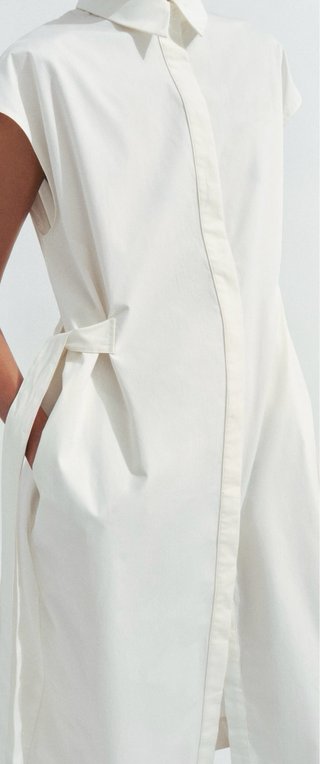 Vestido camisero Zara blanco sin estrenar