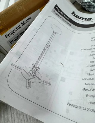 Soporte Techo Proyector Blanco