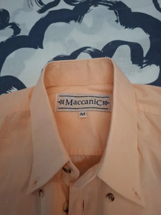 Camisa Manga Corta Hombre Maccioni Naranja  M