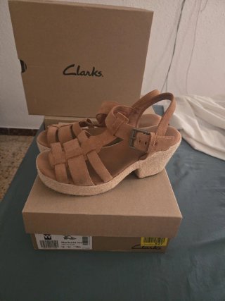 Sandalias Clarks Beige/Marrón Talla 39.5