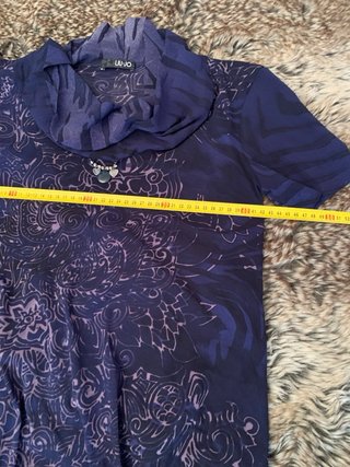 Vestido mini Liu Jo azul estampado