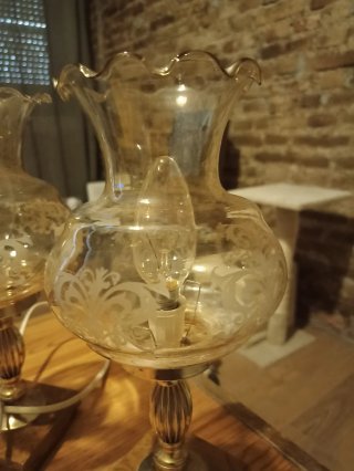 2 Lámparas de Mesa Vintage