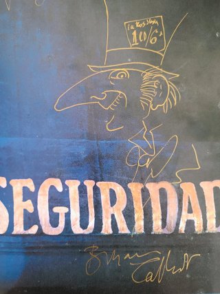 Con dibujo y firma del autor, Alicia en Sunderland