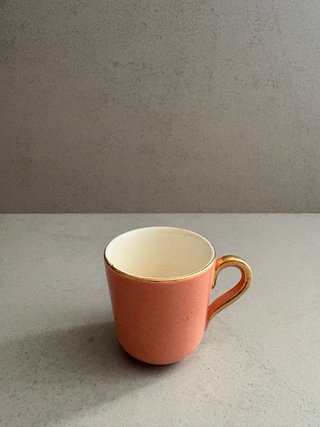 Set di 5 tazze e 6 piatti da caffè antichi