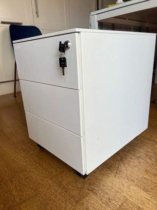 Cajonera Ofiprix 3 cajones metal blanca