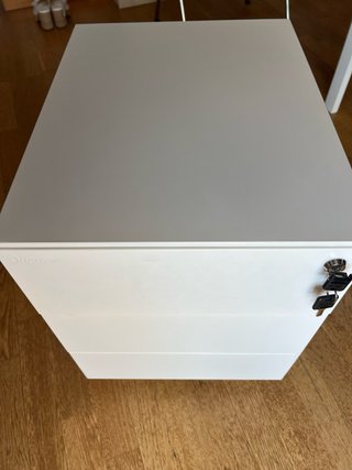 Cajonera Ofiprix 3 cajones metal blanca
