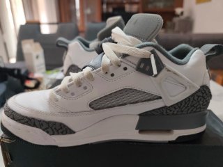 Jordan Spizike Low (GS) Gris/Blanco