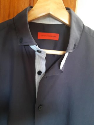 Camisa Carlos Córdoba Talla 39 Azul Marino