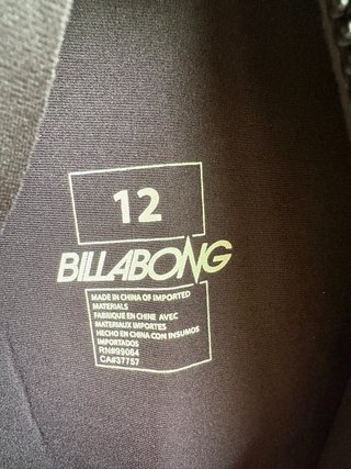 Neopreno niño Billabong 12 años 3/2mm